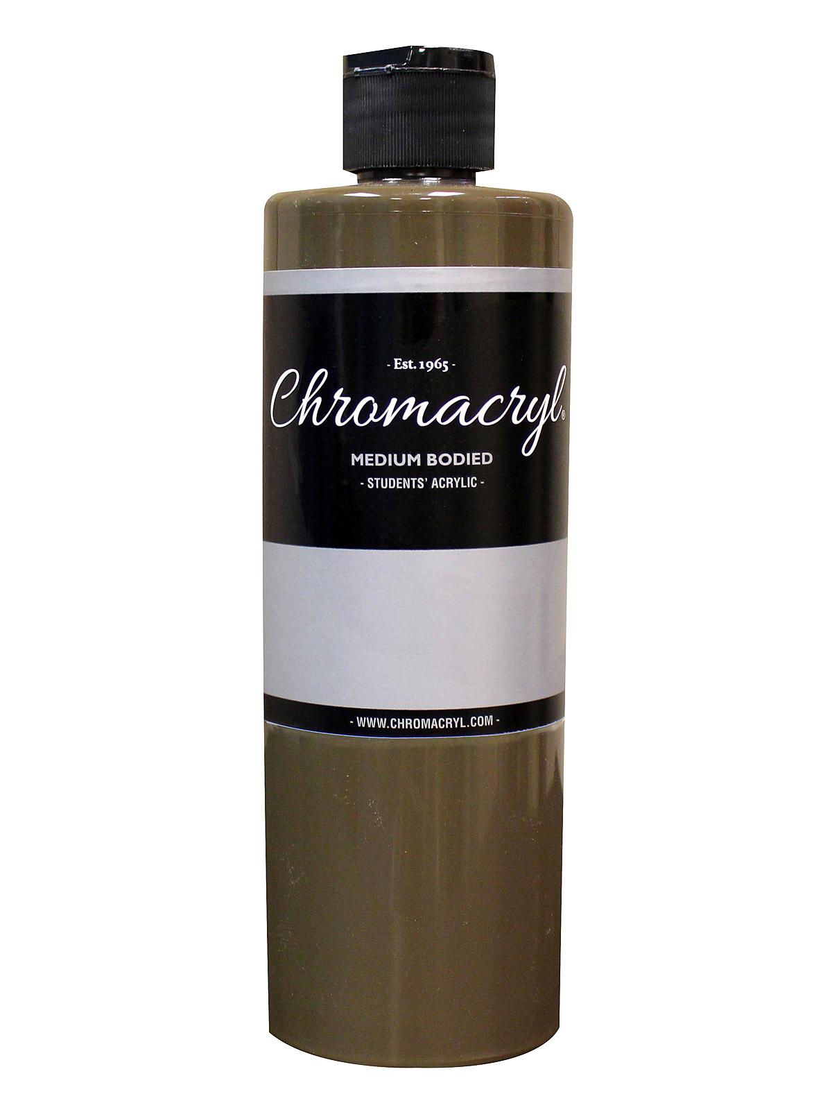 Chromacryl Students' Acrylic Paints raw umber 500 ml