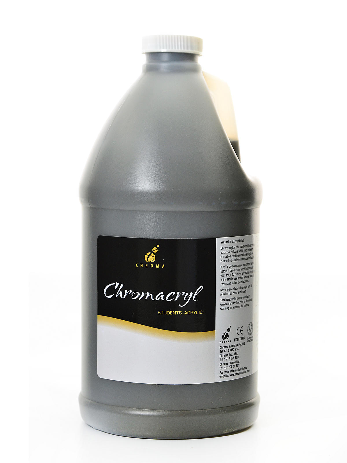 Chromacryl Students' Acrylic Paints Raw Umber 2 Liters