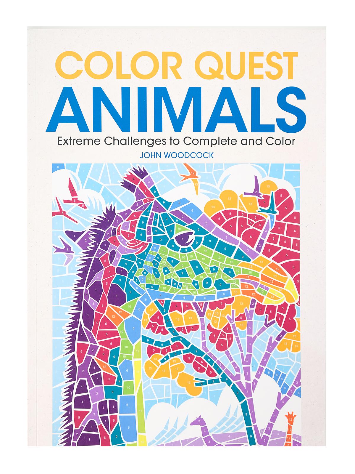 Color Quest Adult Coloring Book Animals