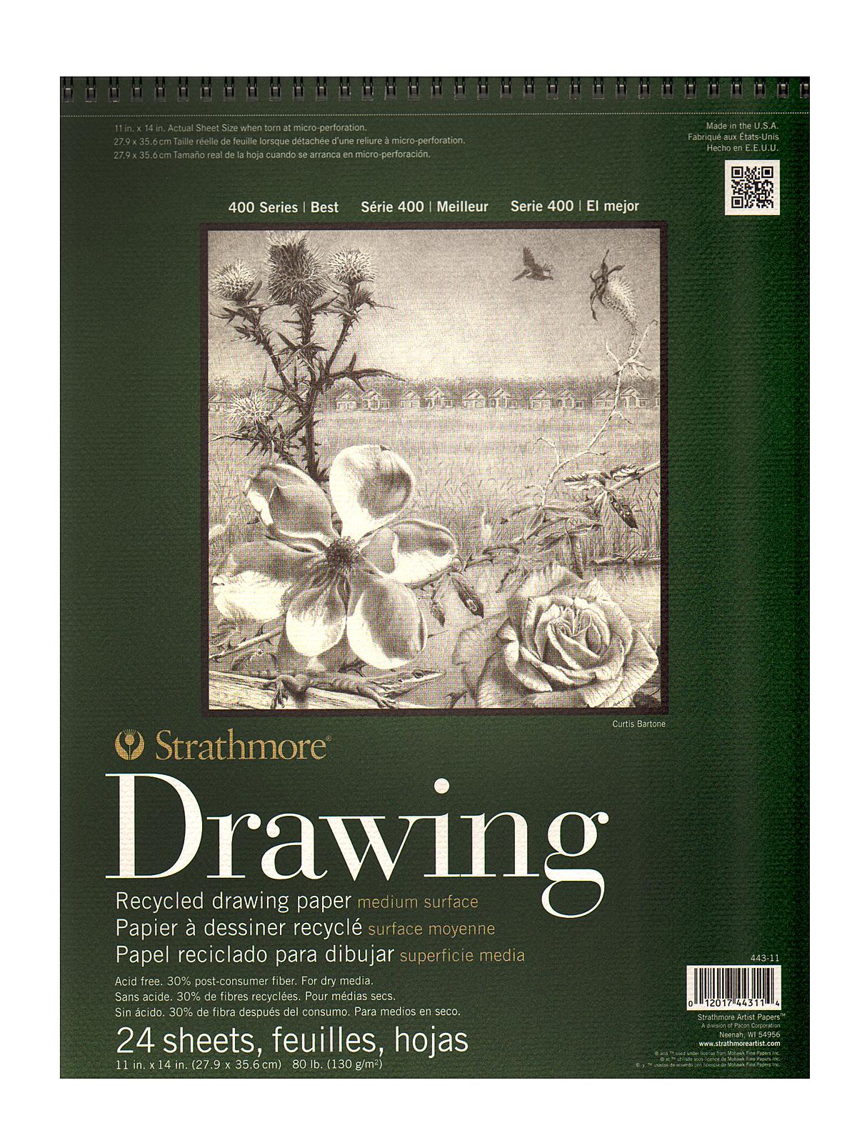 Series 400 Premium Recycled Drawing Pads 11 in. x 14 in.