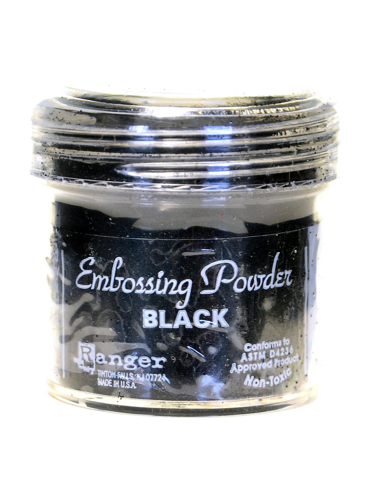Embossing Powders black 0.56 oz. jar