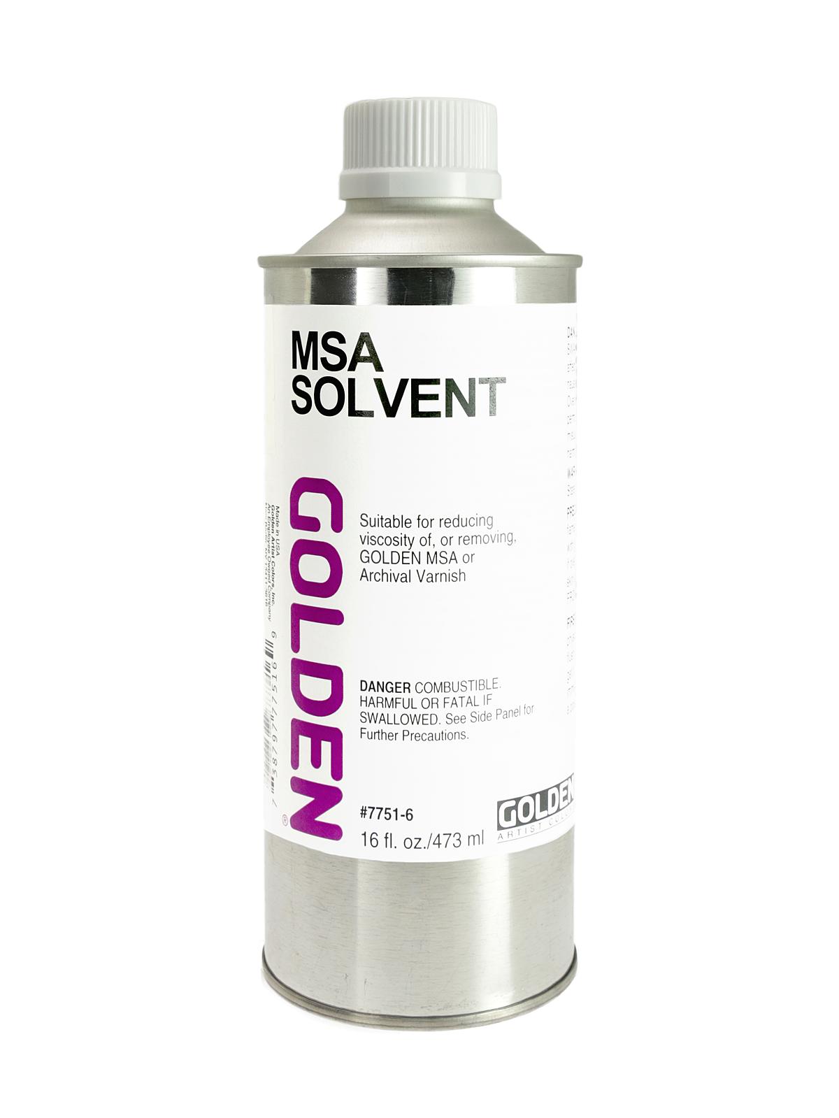 MSA (Mineral Spirit Acrylic) Varnish with UVLS solvent 16 oz.