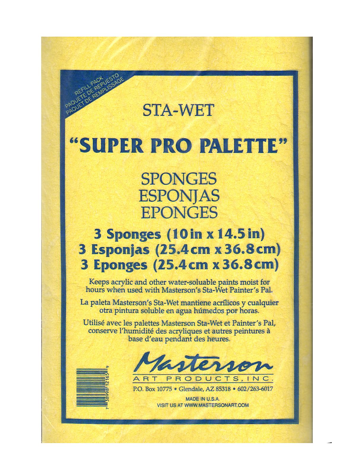 Sta-Wet Super Pro Palette Sponge Refill
