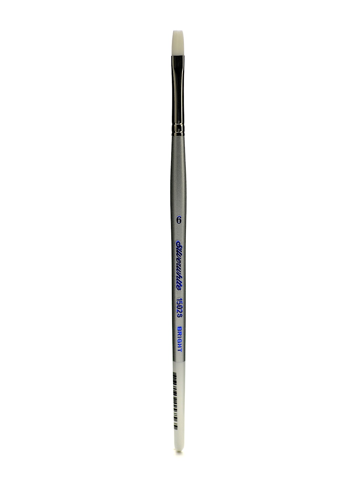 Silverwhite Series Synthetic Brushes Short Handle 6 bright