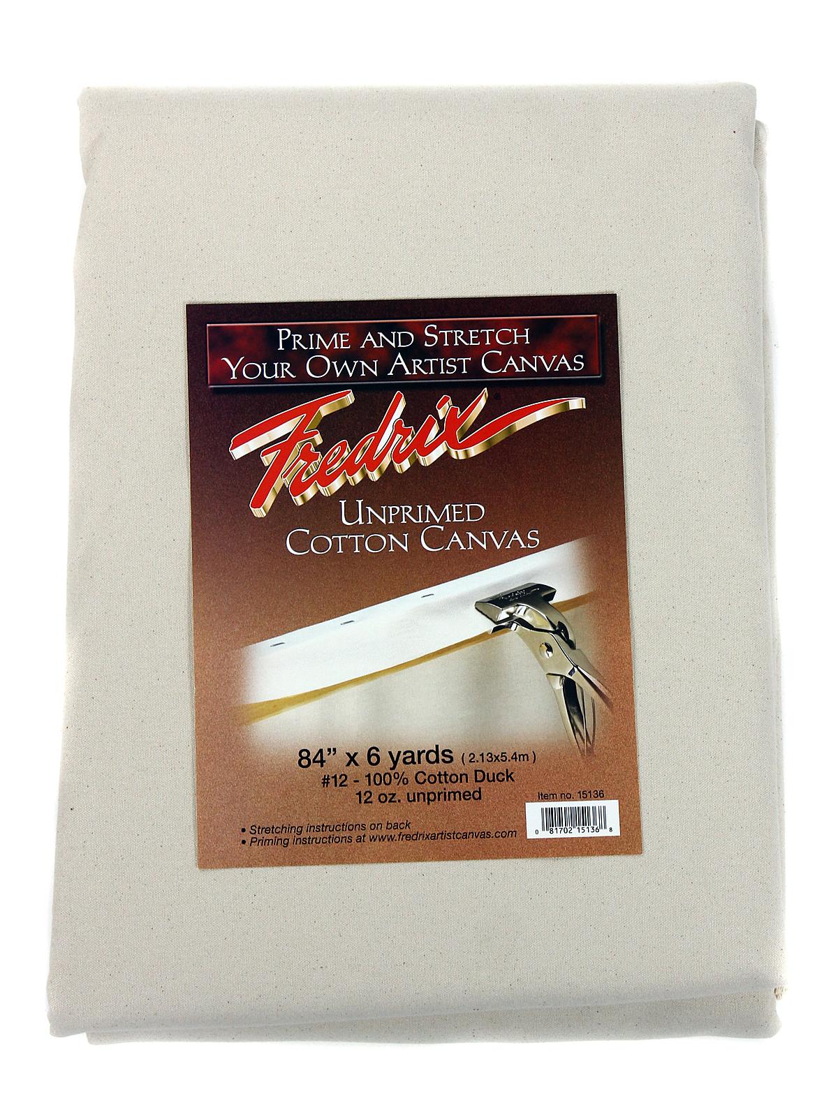 Unprimed Heavy Weight Cotton Canvas -- Style 548 84 in. x 6 yd. folded
