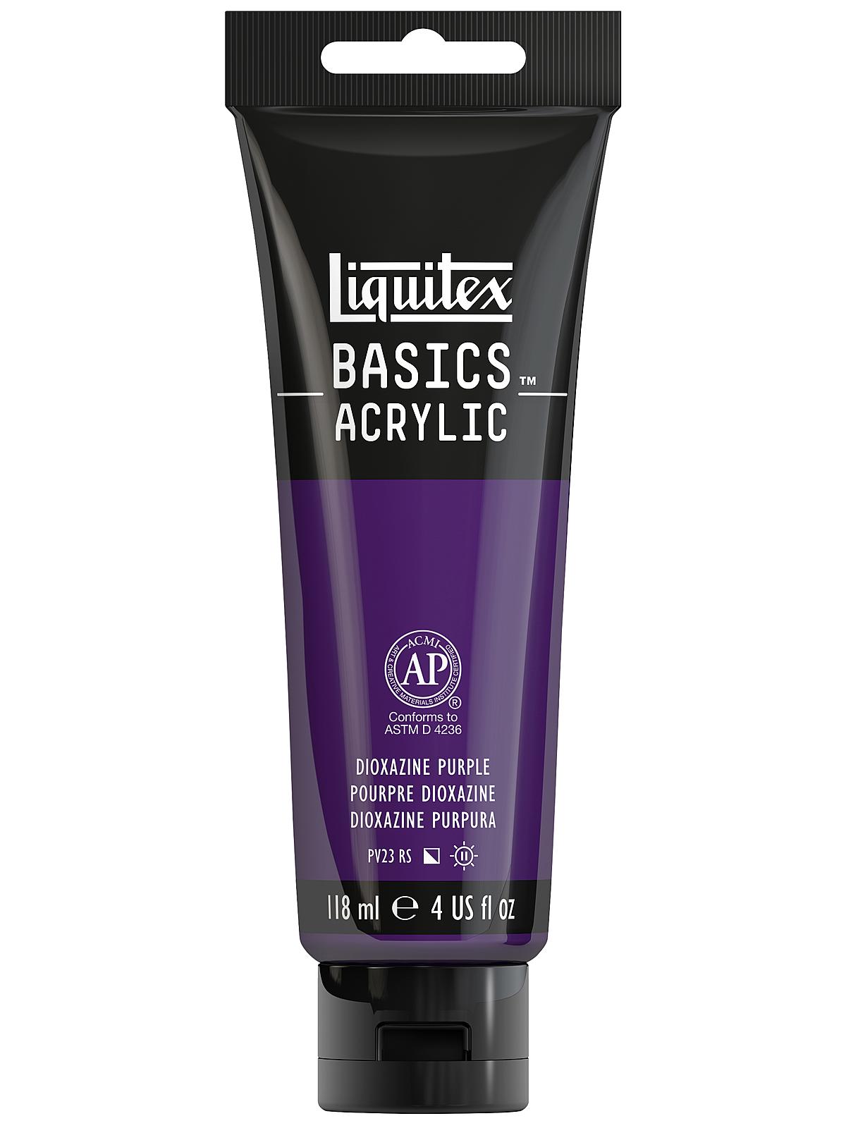 Basics Acrylics Colors dioxazine purple 4 oz. tube