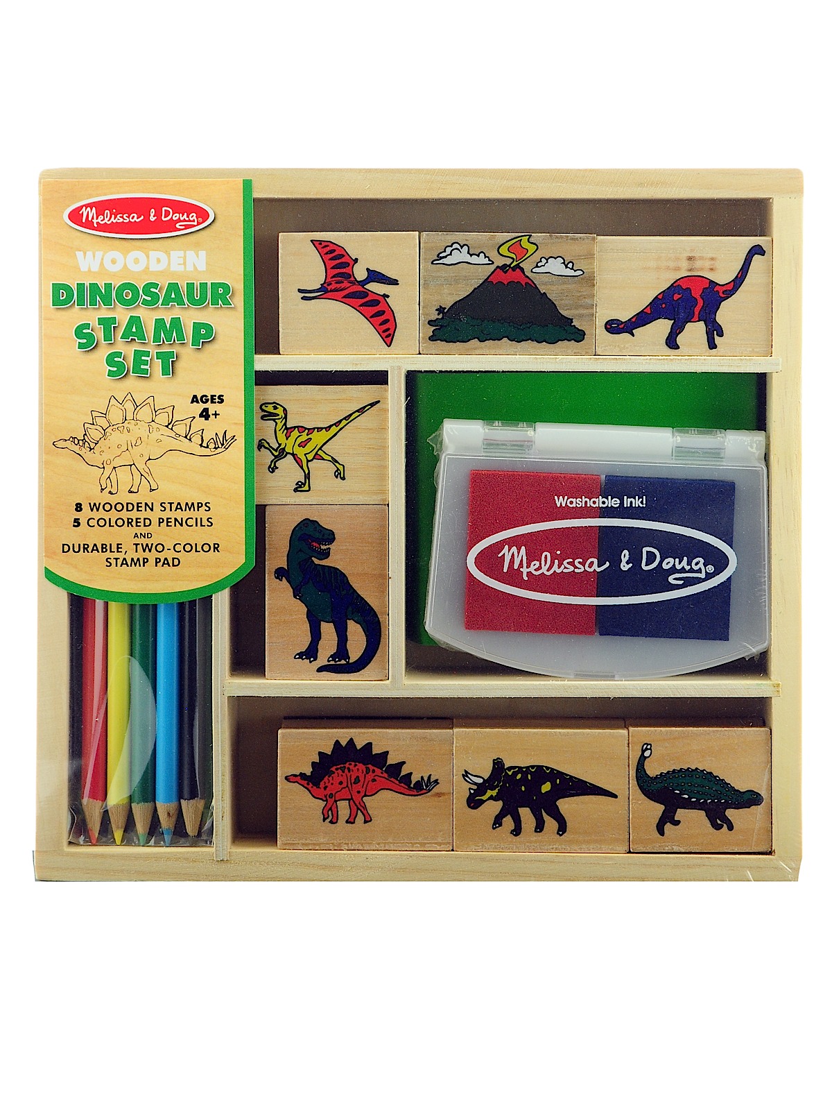 Wooden Stamp Sets Dinosaurs