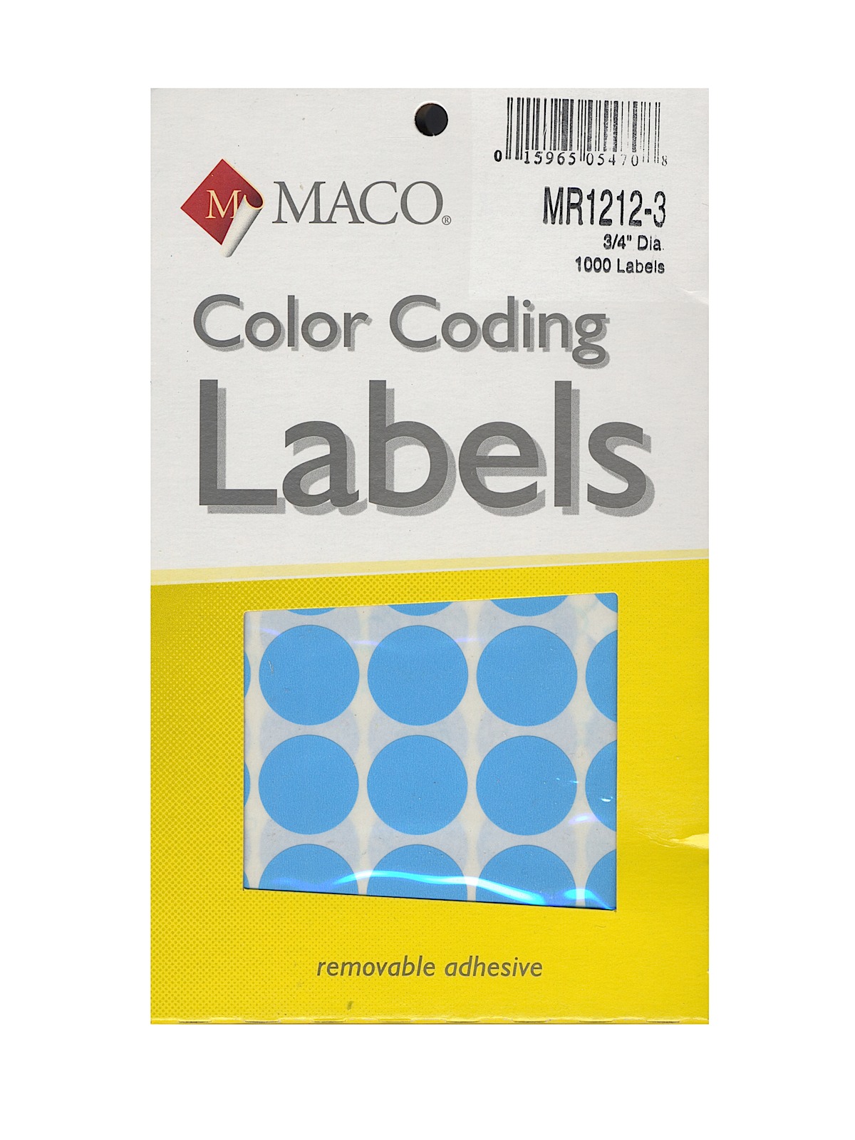 Color Coding Labels 3 4 in. round light blue pack of 1000