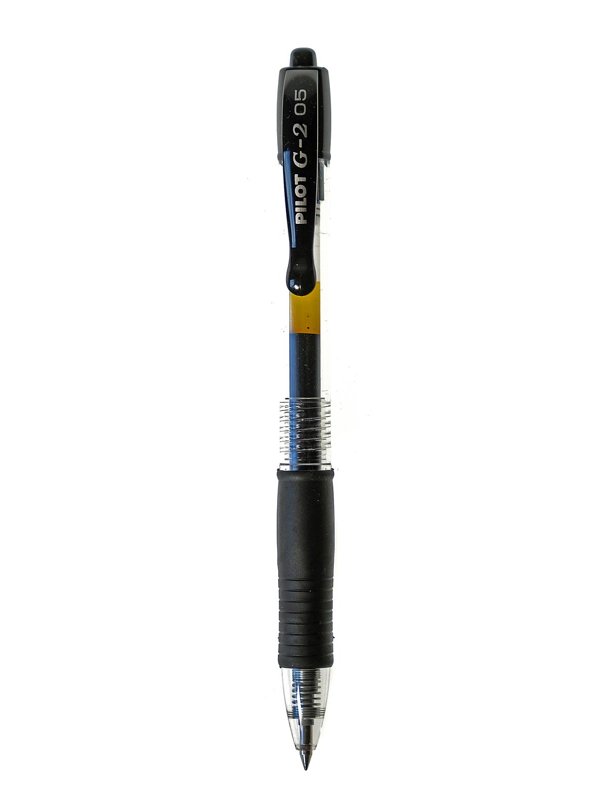 G-2 Retractable Gel Roller Pen black extra fine