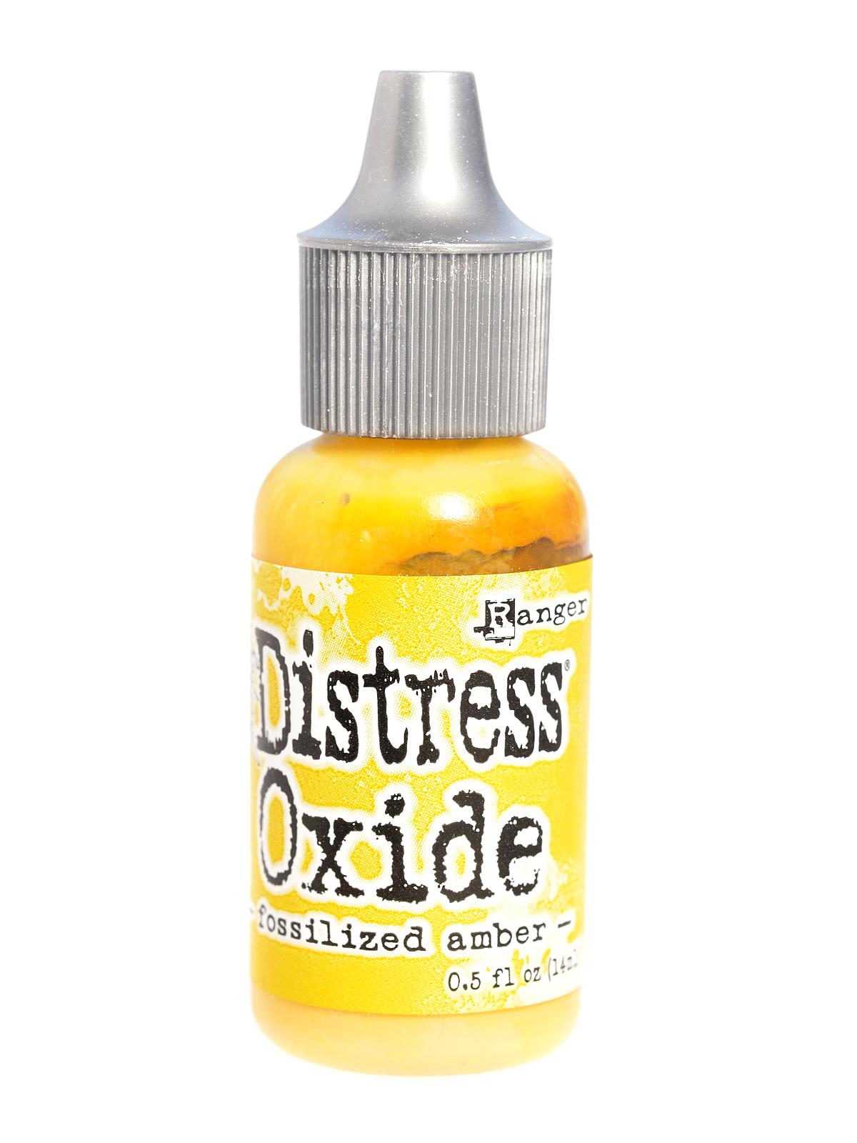 Tim Holtz Distress Oxides fossilized amber 0.5 oz. reinker bottle