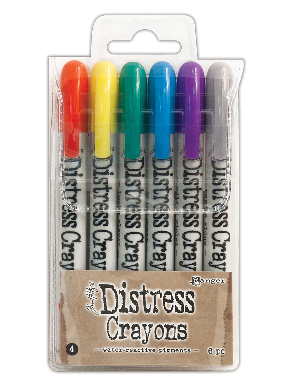 Tim Holtz Distress Crayons set #4 pack of 6