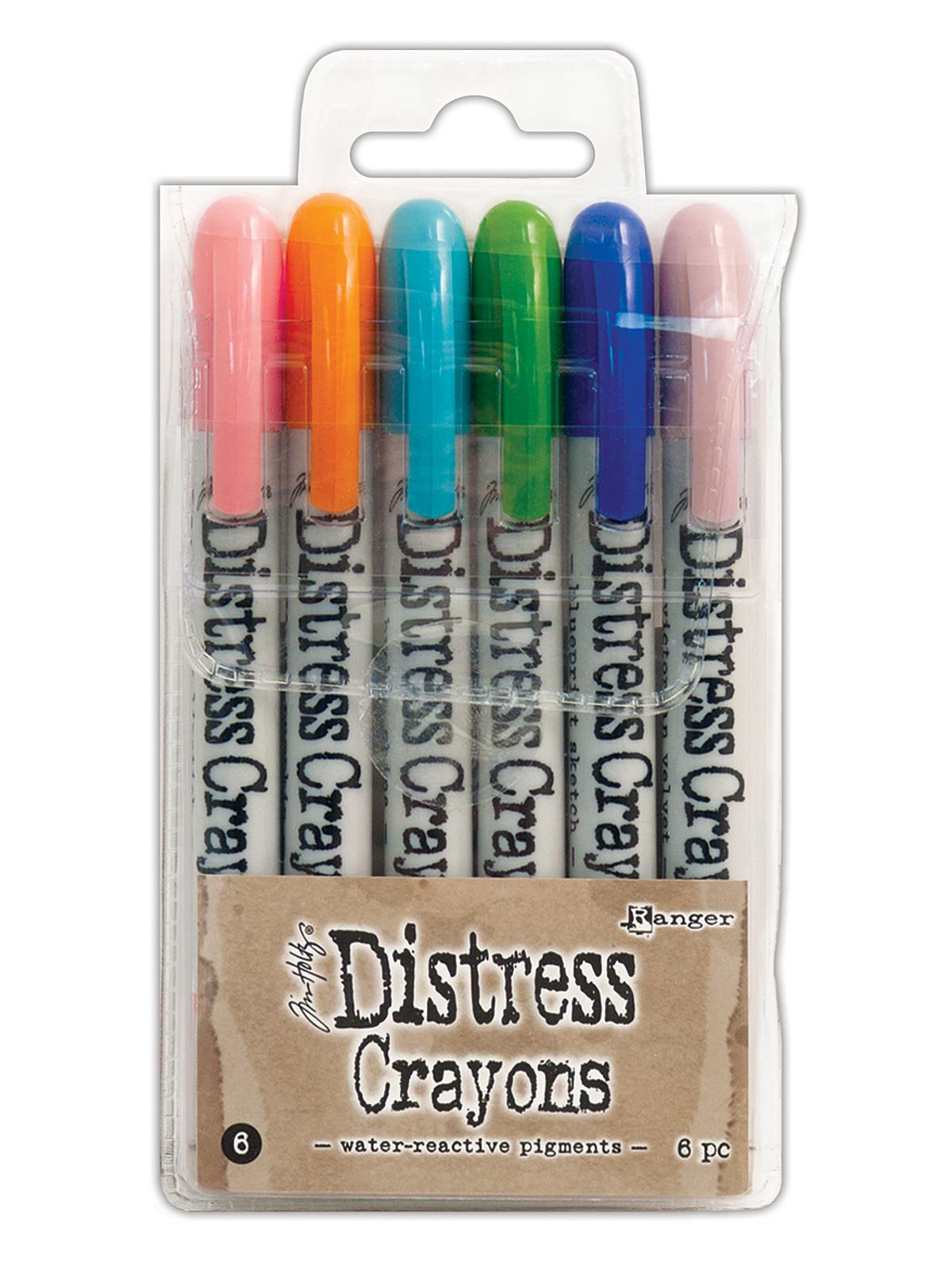 Tim Holtz Distress Crayons set #6 pack of 6