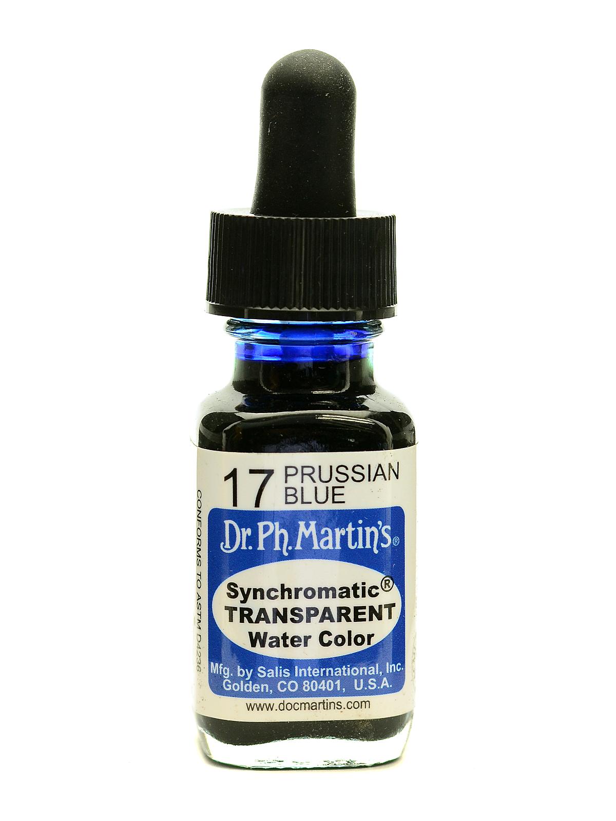 Synchromatic Transparent Watercolors 1 2 Oz. Prussian Blue