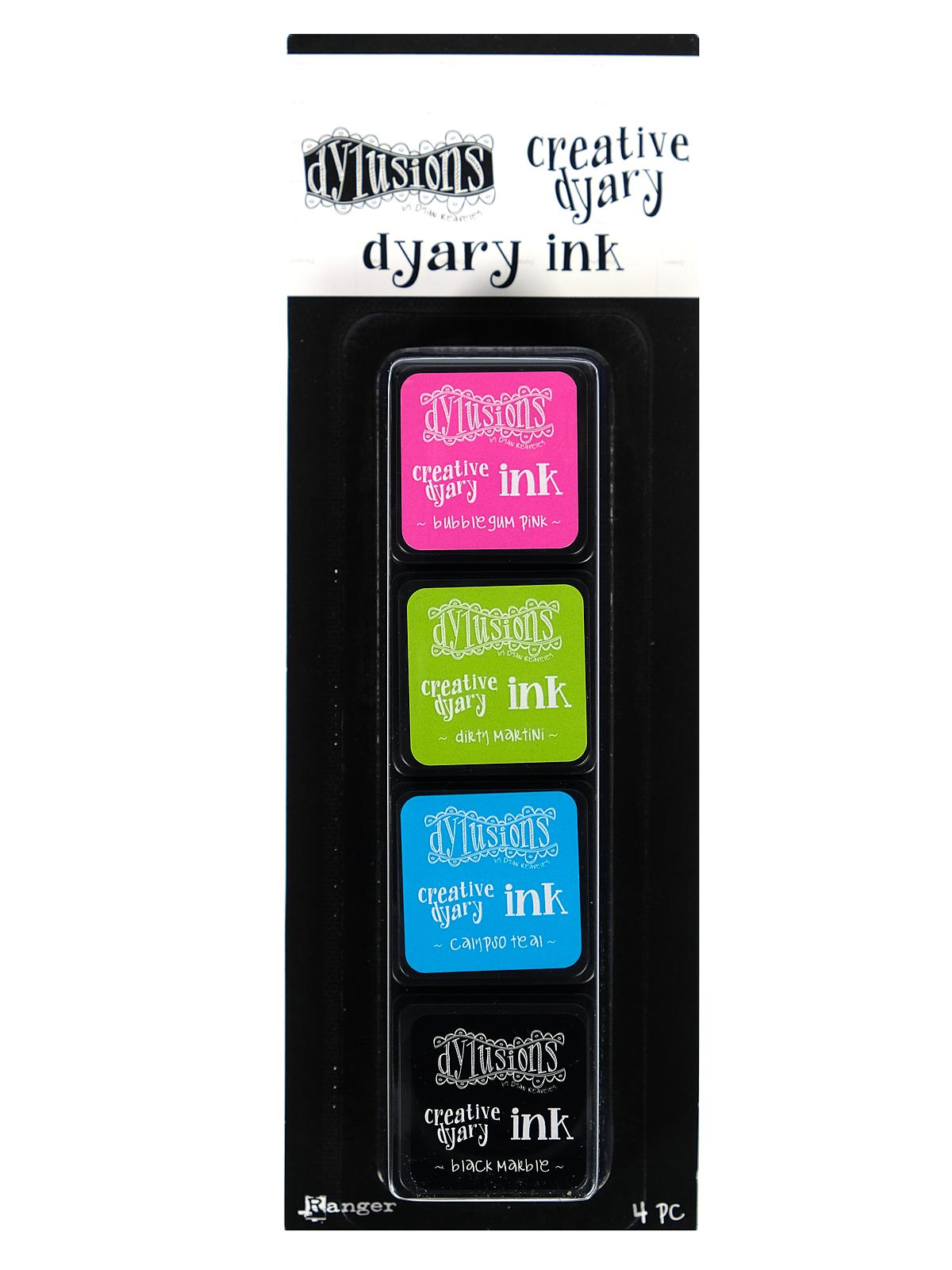 Dylusions Creative Dyary ink pads set of 4