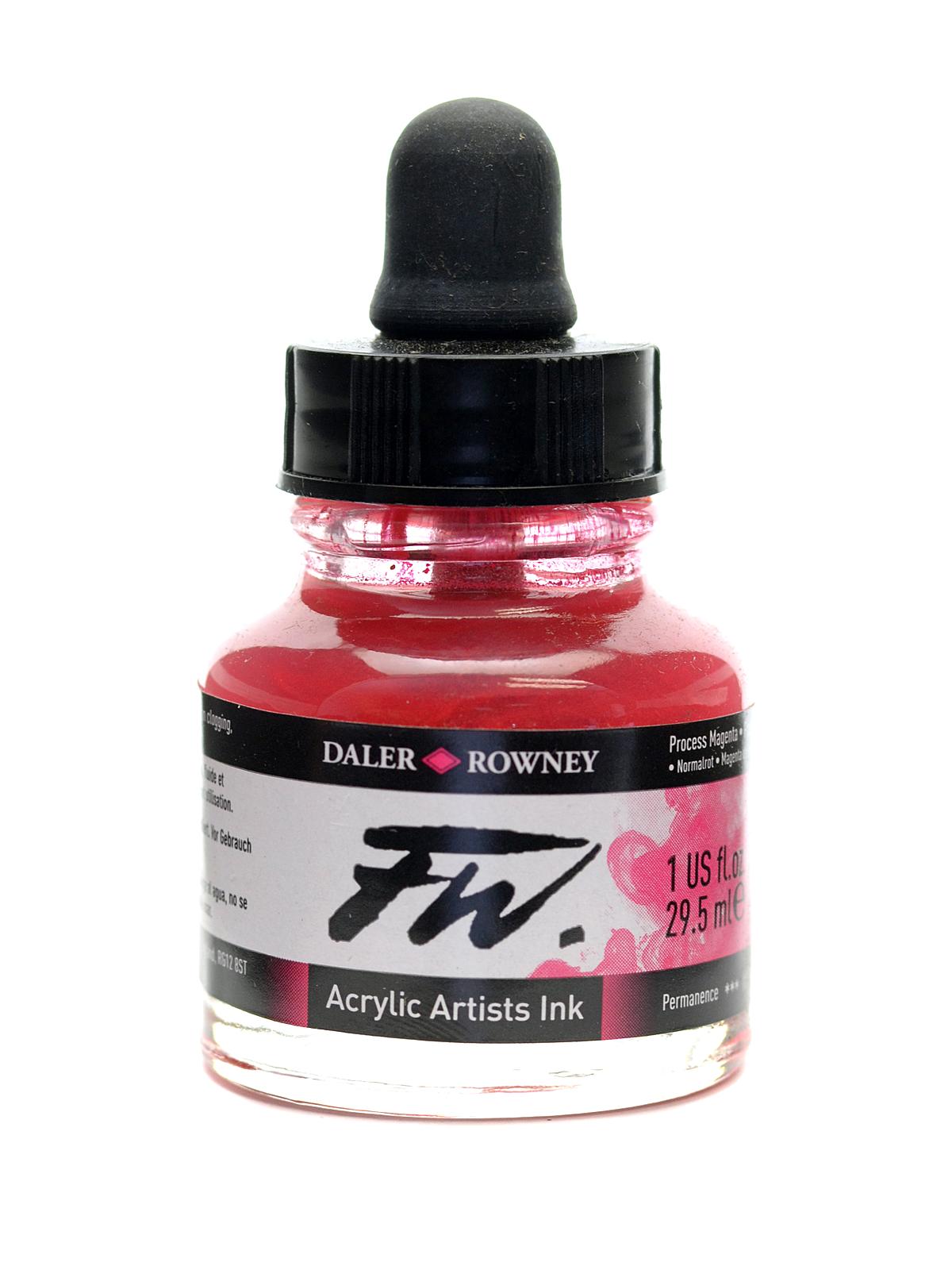 FW Artists' Ink process magenta 1 oz.
