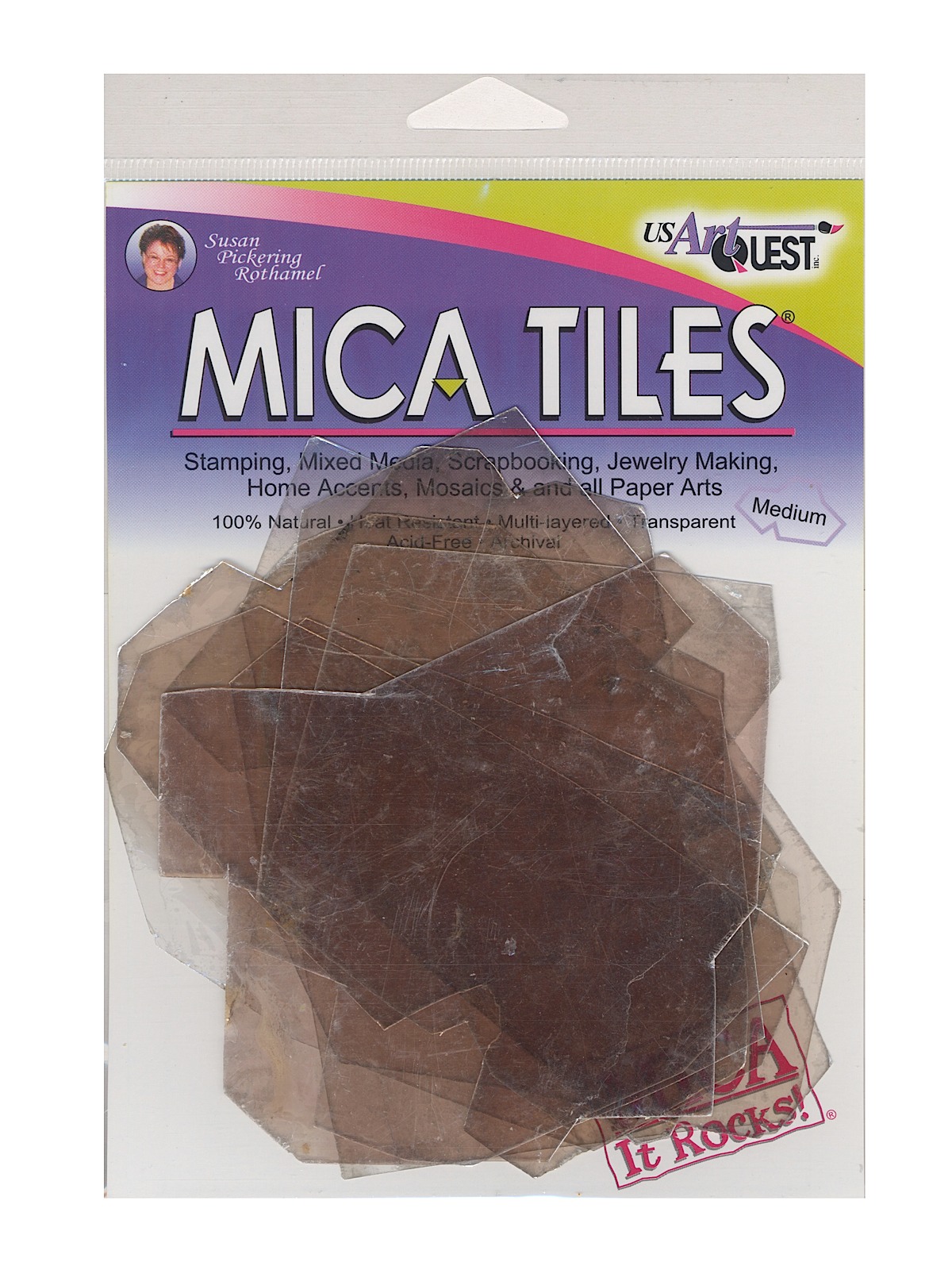 Mica Tiles Medium Approx. 3 In. X 5 In. Pack Of 6