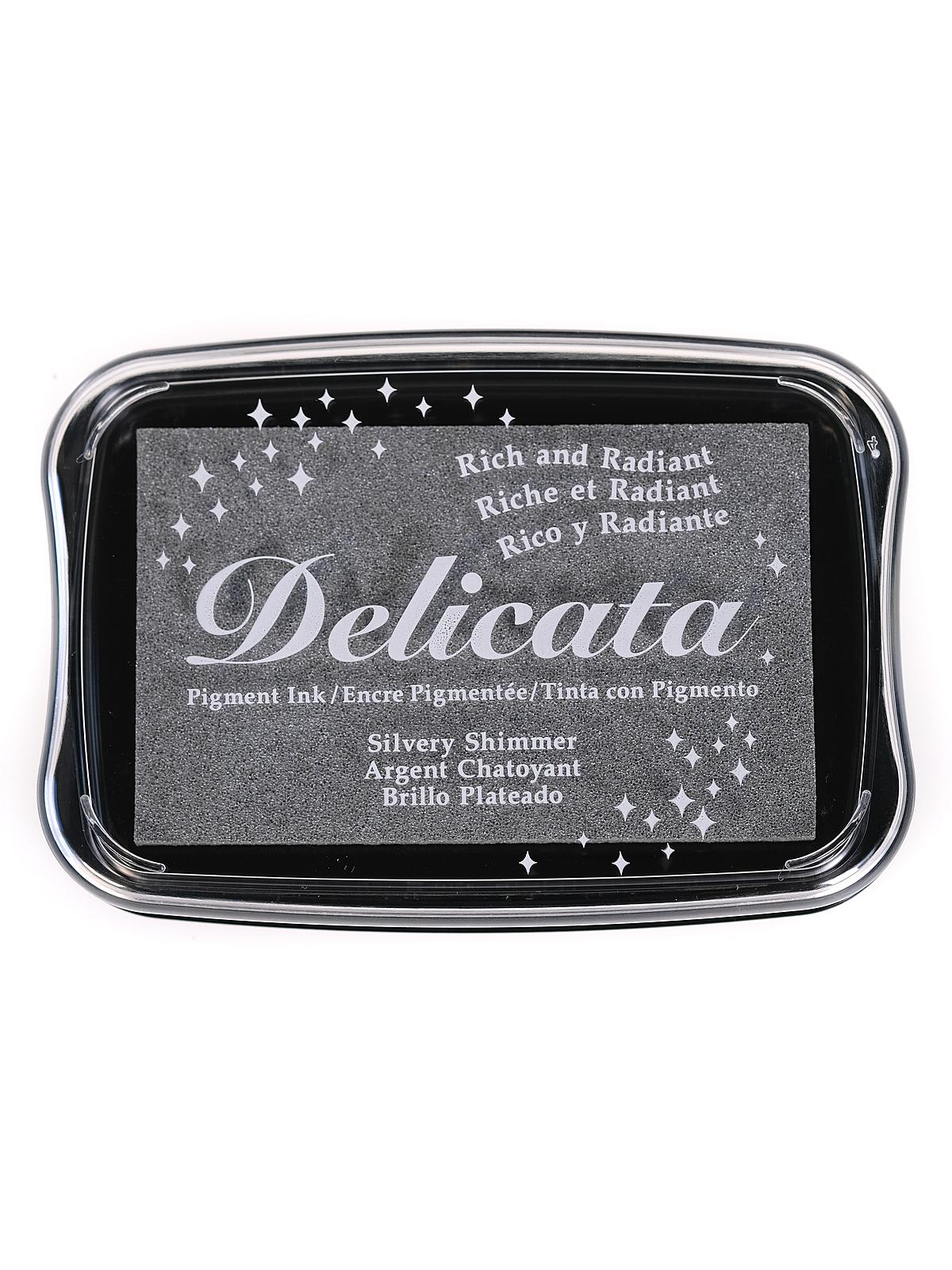Delicata Pigment Ink 3.75 in. x 2.625 in. full-size pad silvery shimmer