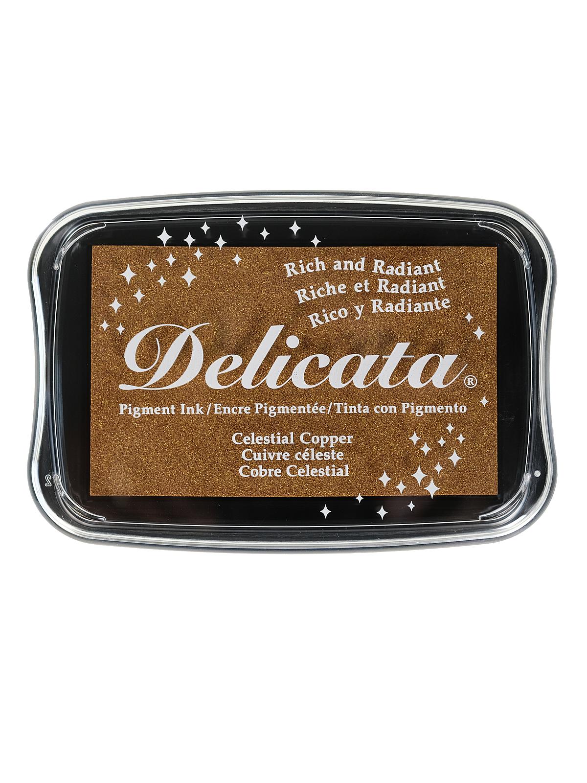 Delicata Pigment Ink 3.75 in. x 2.625 in. full-size pad celestial copper