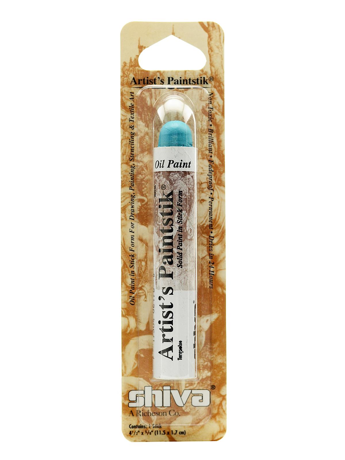 Artist's Paintstik Oil Colors Turquoise Decorative