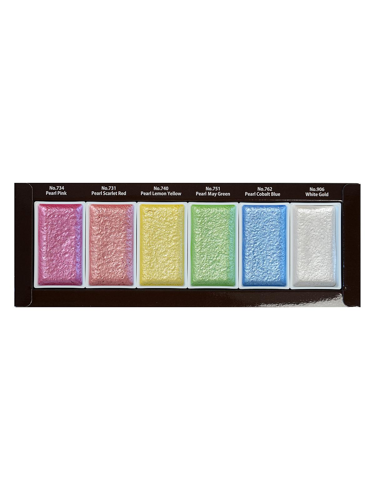 Gansai Tambi Watercolor set of 6 pearl