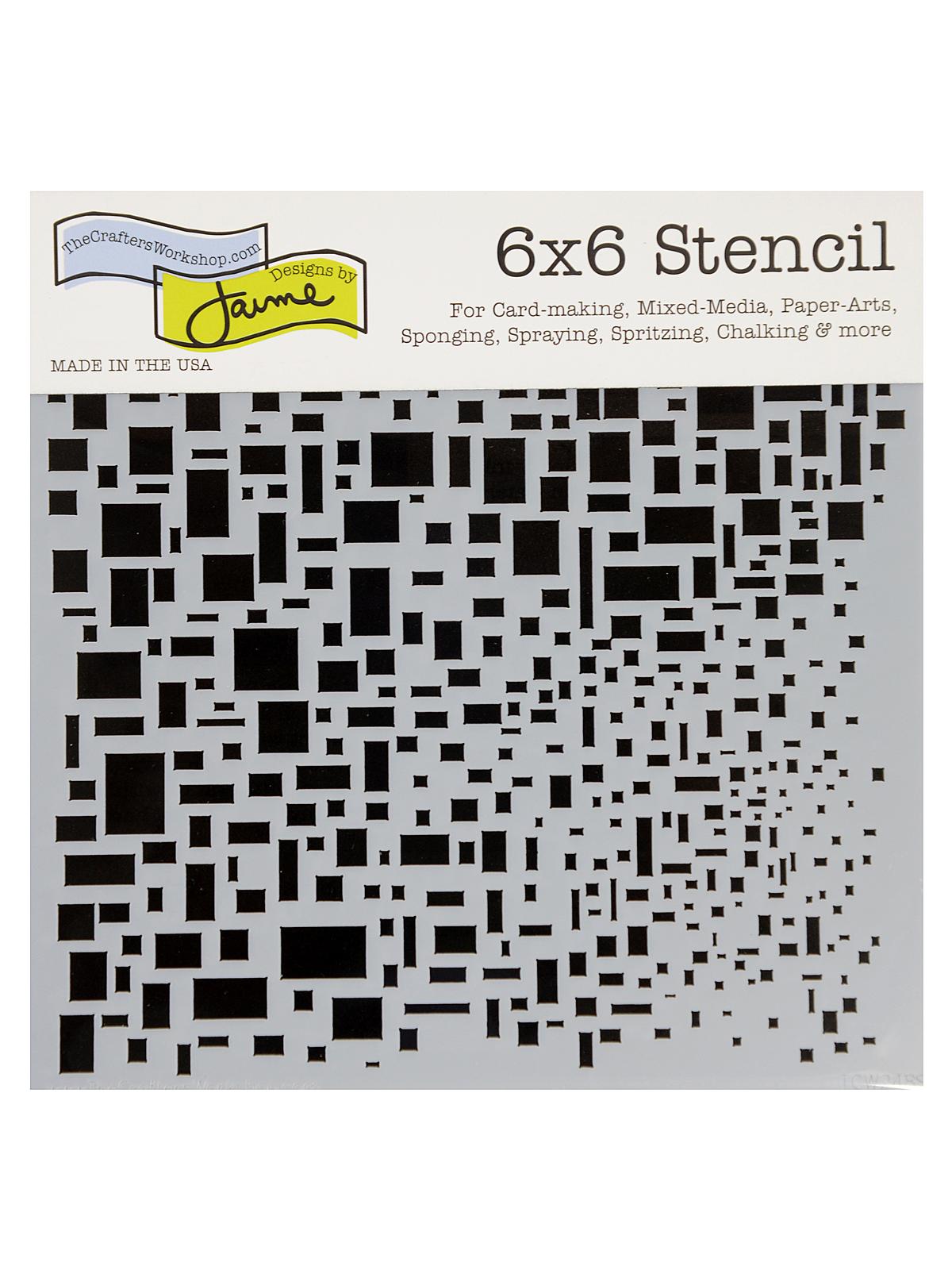 Stencils cubist 6 in. x 6 in.