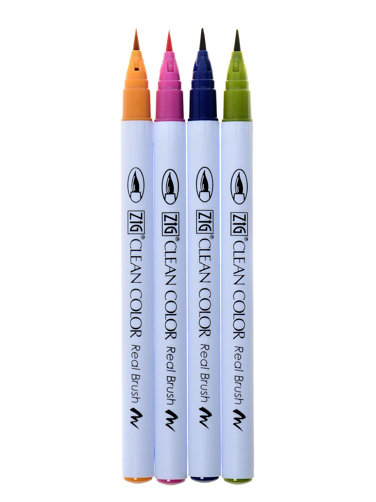 Clean Color Real Brush Marker Sets deep set of 4