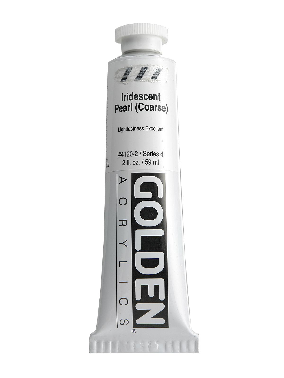 Iridescent and Interference Acrylics iridescent pearl coarse 2 oz.