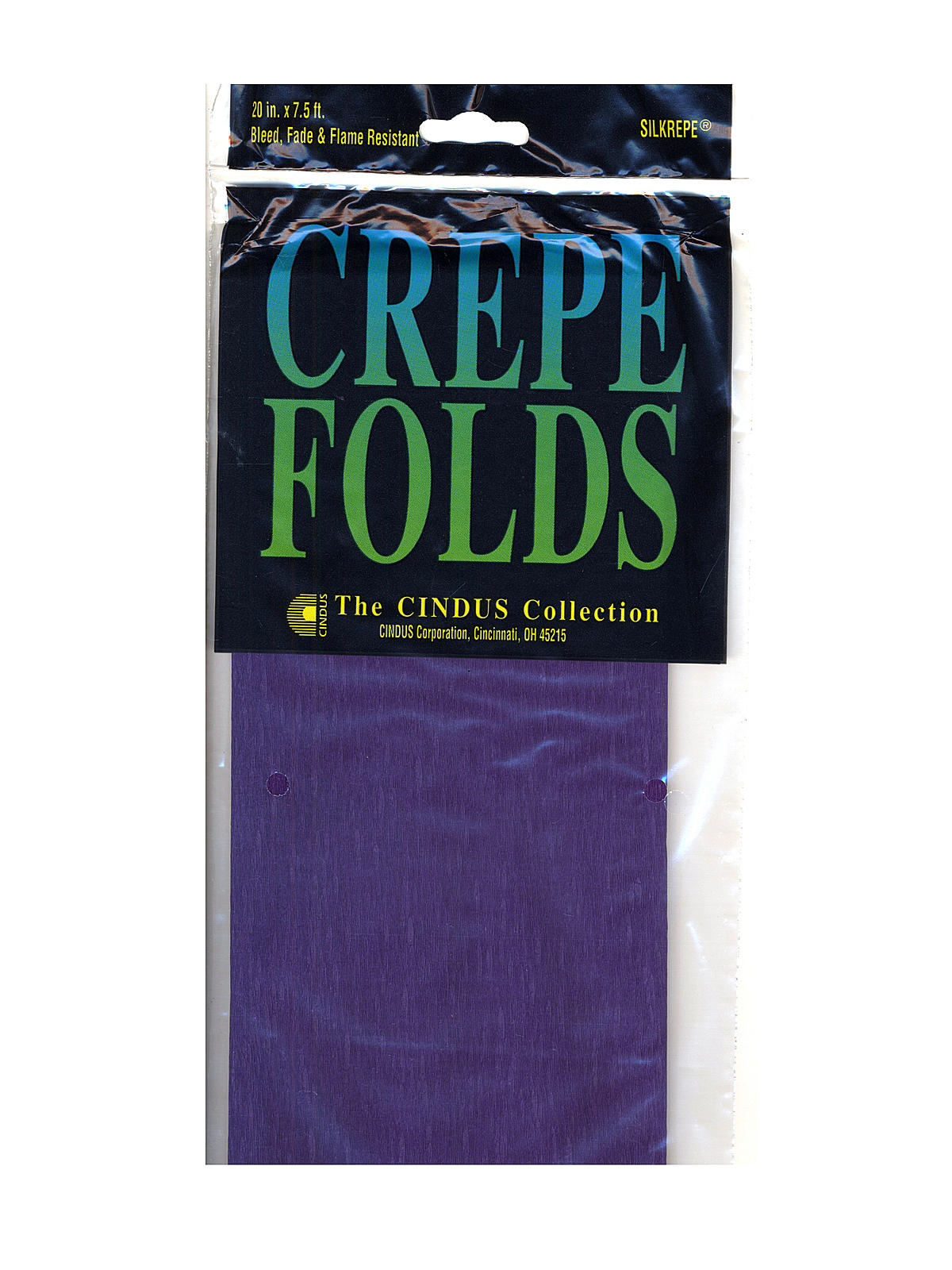 Crepe Paper Folds Purple