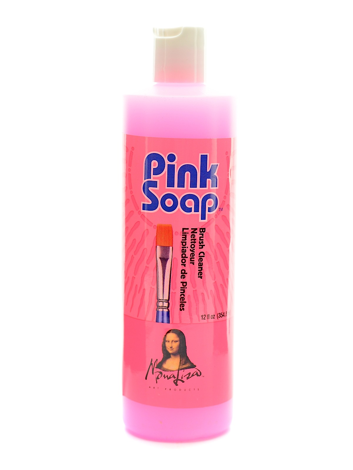 Pink Brush Soap 12 oz.