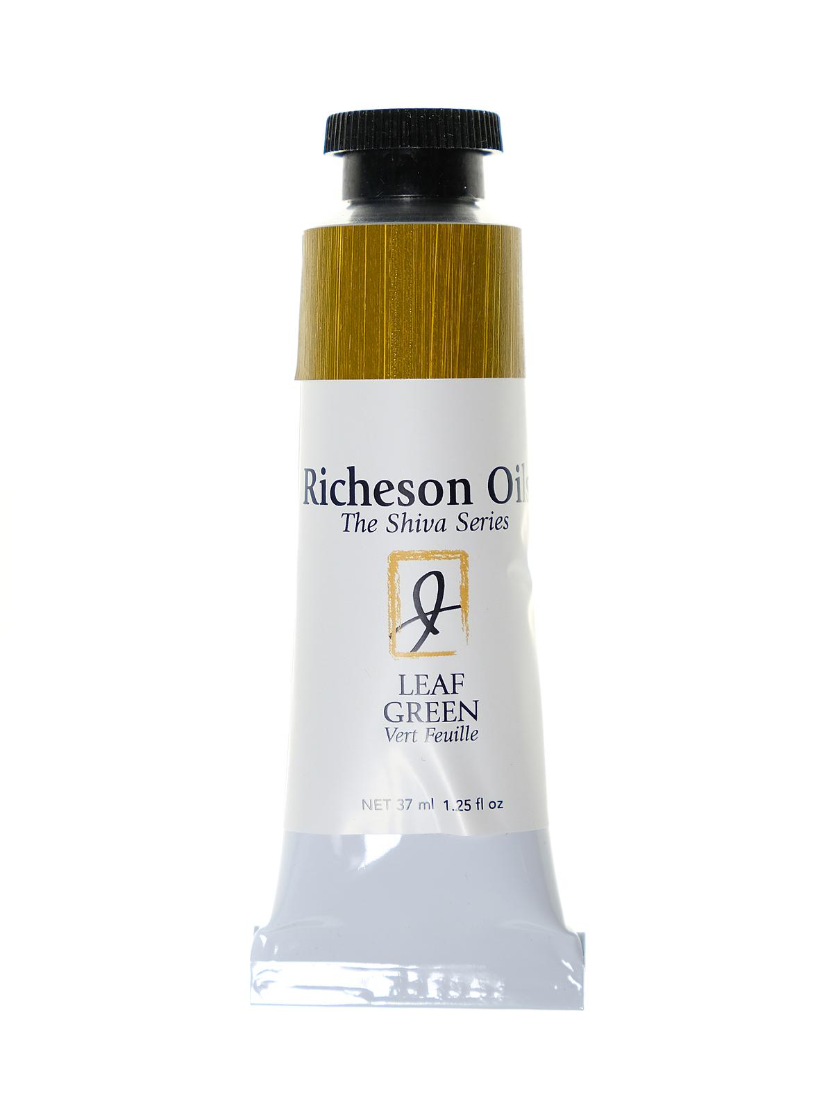 Richeson Oils The Shiva Series Leaf Green 1.25 Oz. Tube