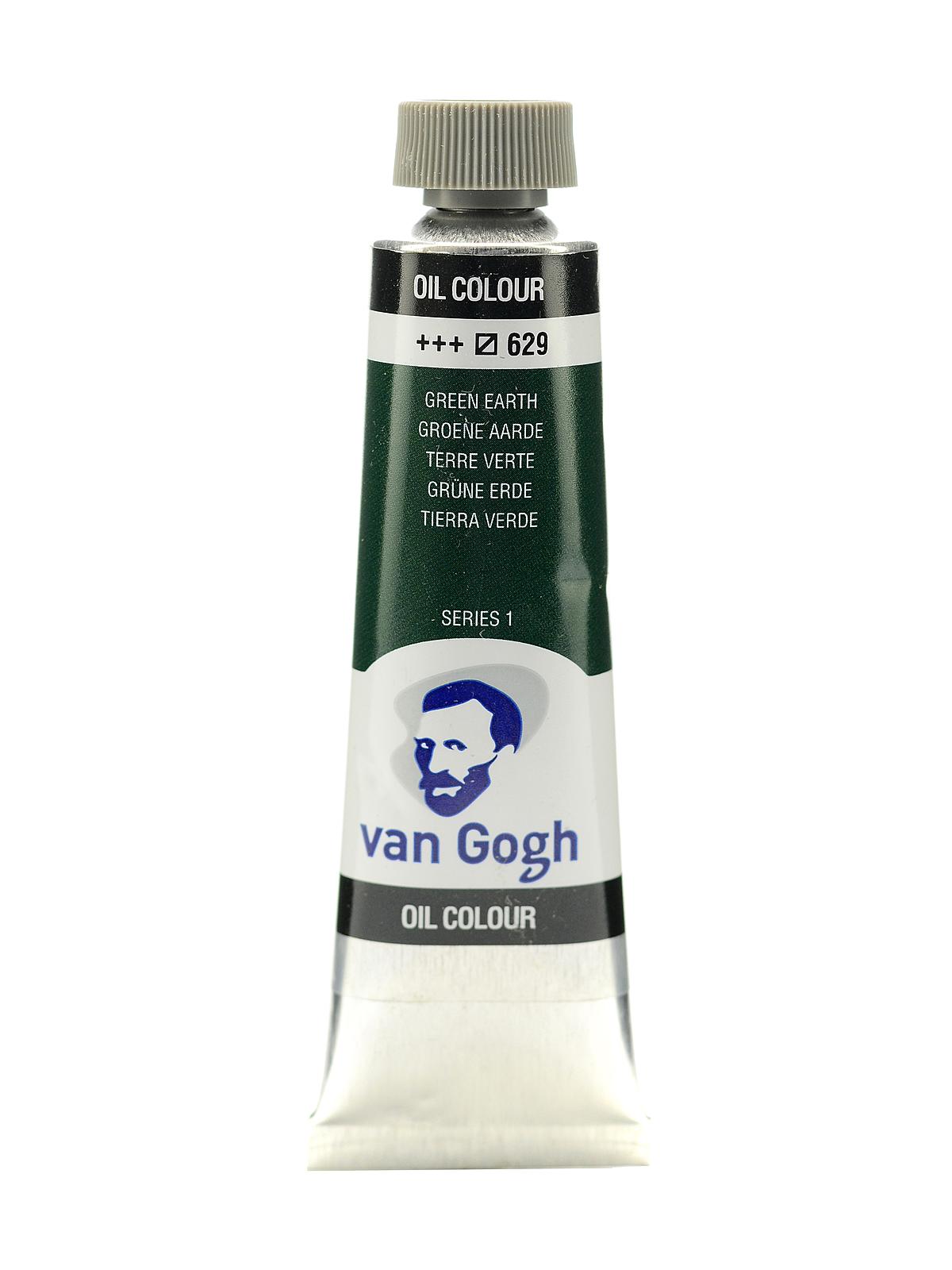 Oil Color green earth 40 ml (1.35 oz)