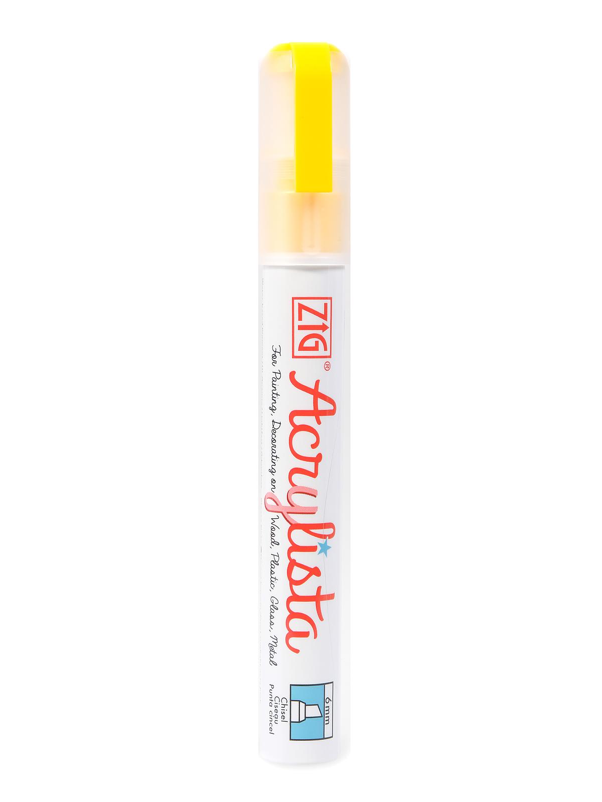 Acrylista Markers yellow chisel