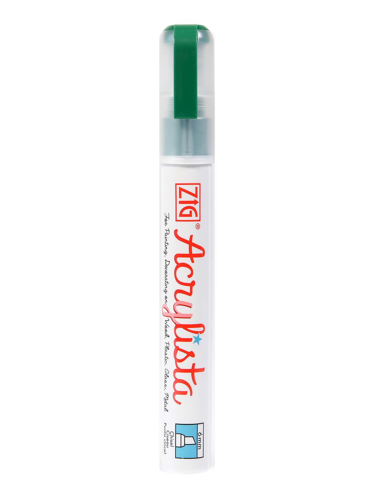 Acrylista Markers forest green chisel