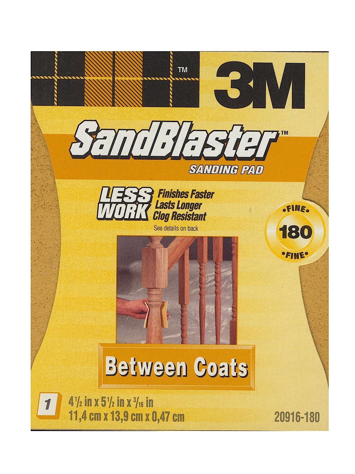 Sandblaster Sanding Pads And Sponges 180 Grit Sanding Pad