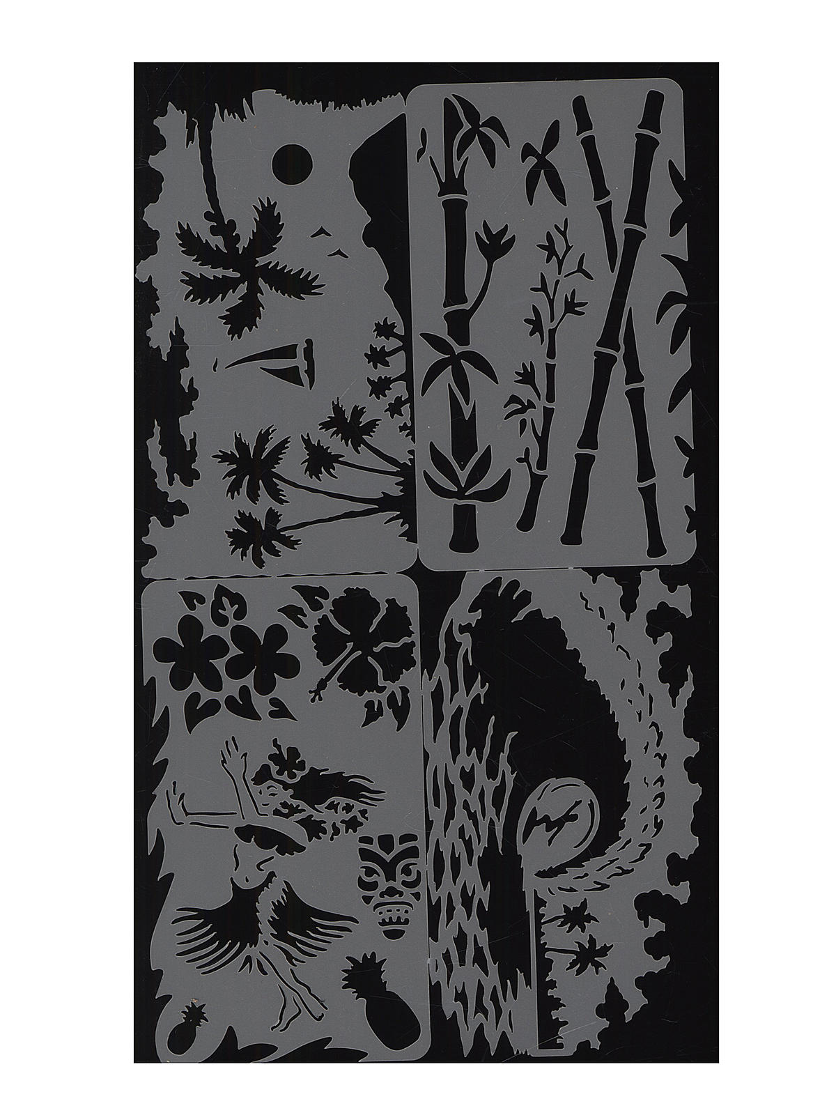 Island FX Nano Series Templates 2 in. x 3 1 2 in. set of 4
