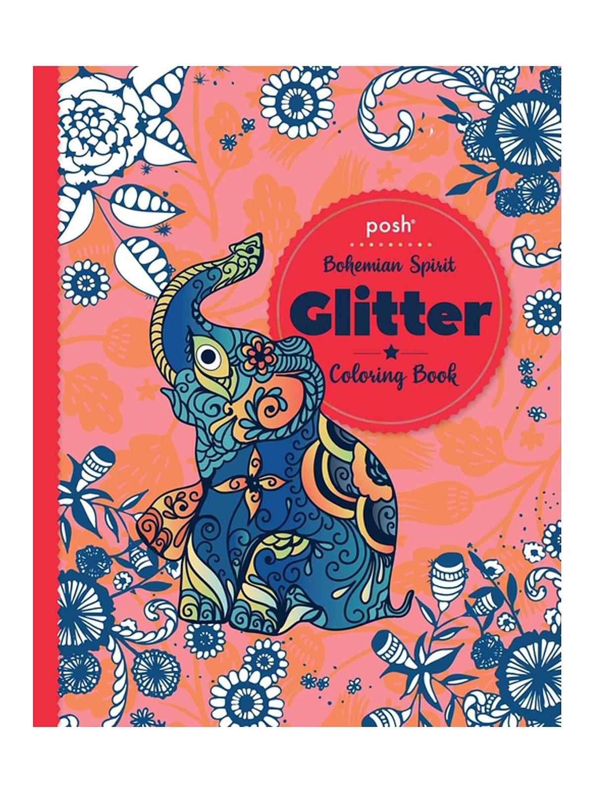 Posh Glitter Coloring Book Secret Garden