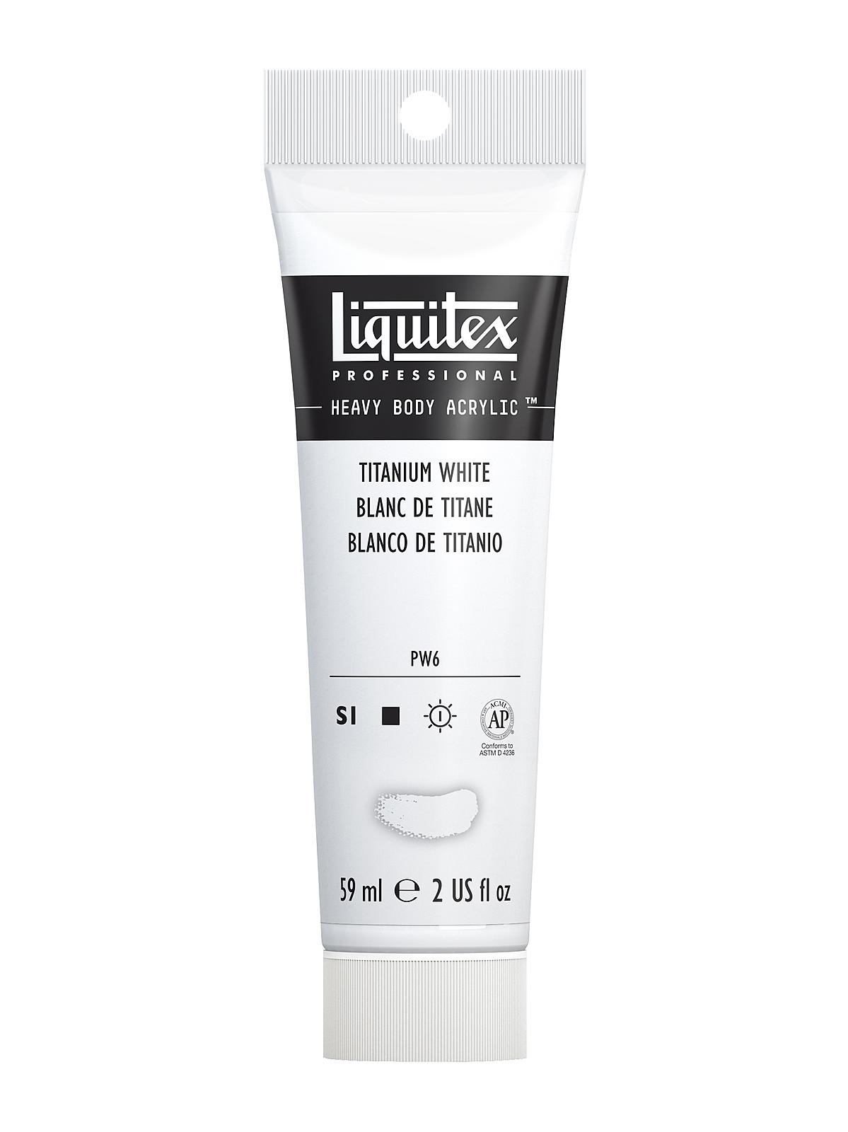 Heavy Body Professional Artist Acrylic Colors titanium white 2 oz.