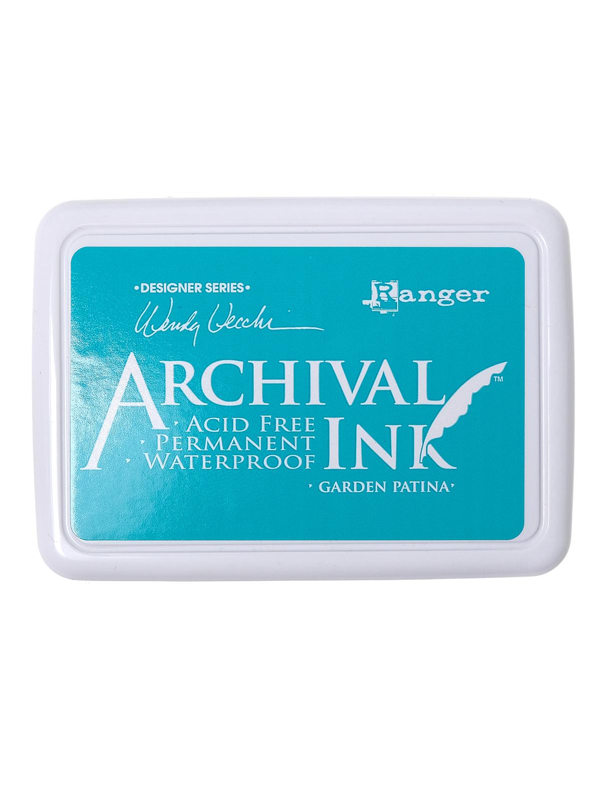 Archival Ink Wendy Vecchi Designer Series garden patina 2 1 2 in. x 3 3 4 in. pad