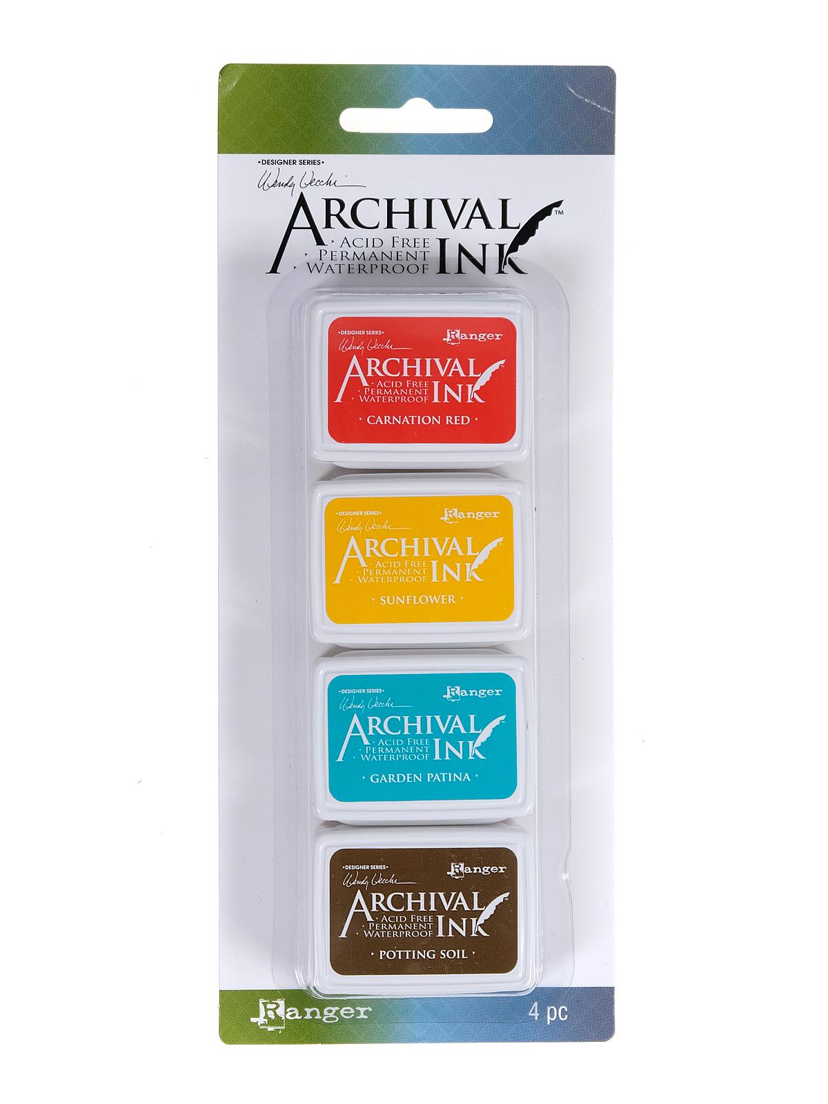 Wendy Vecchi Mini Archival Ink Kits kit #1 pack of 4