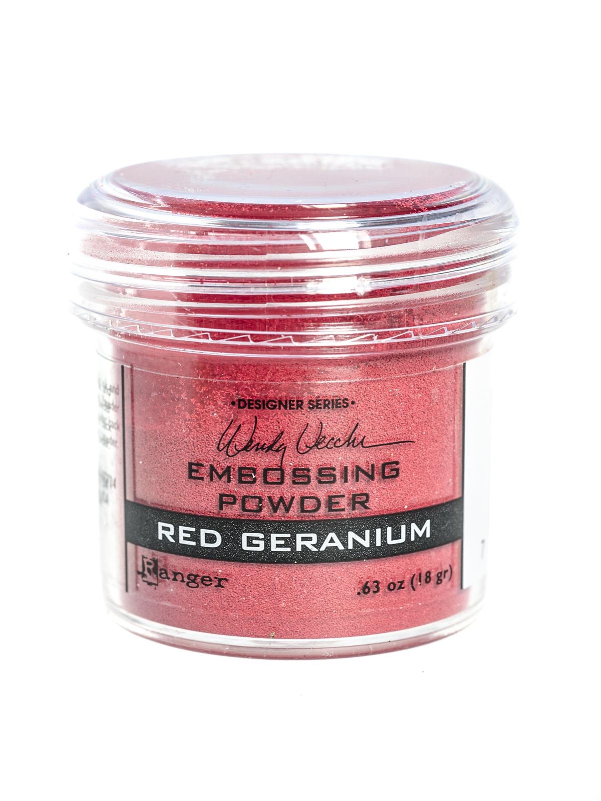 Wendy Vecchi Designer Series Embossing Powders red geranium 1 oz. jar