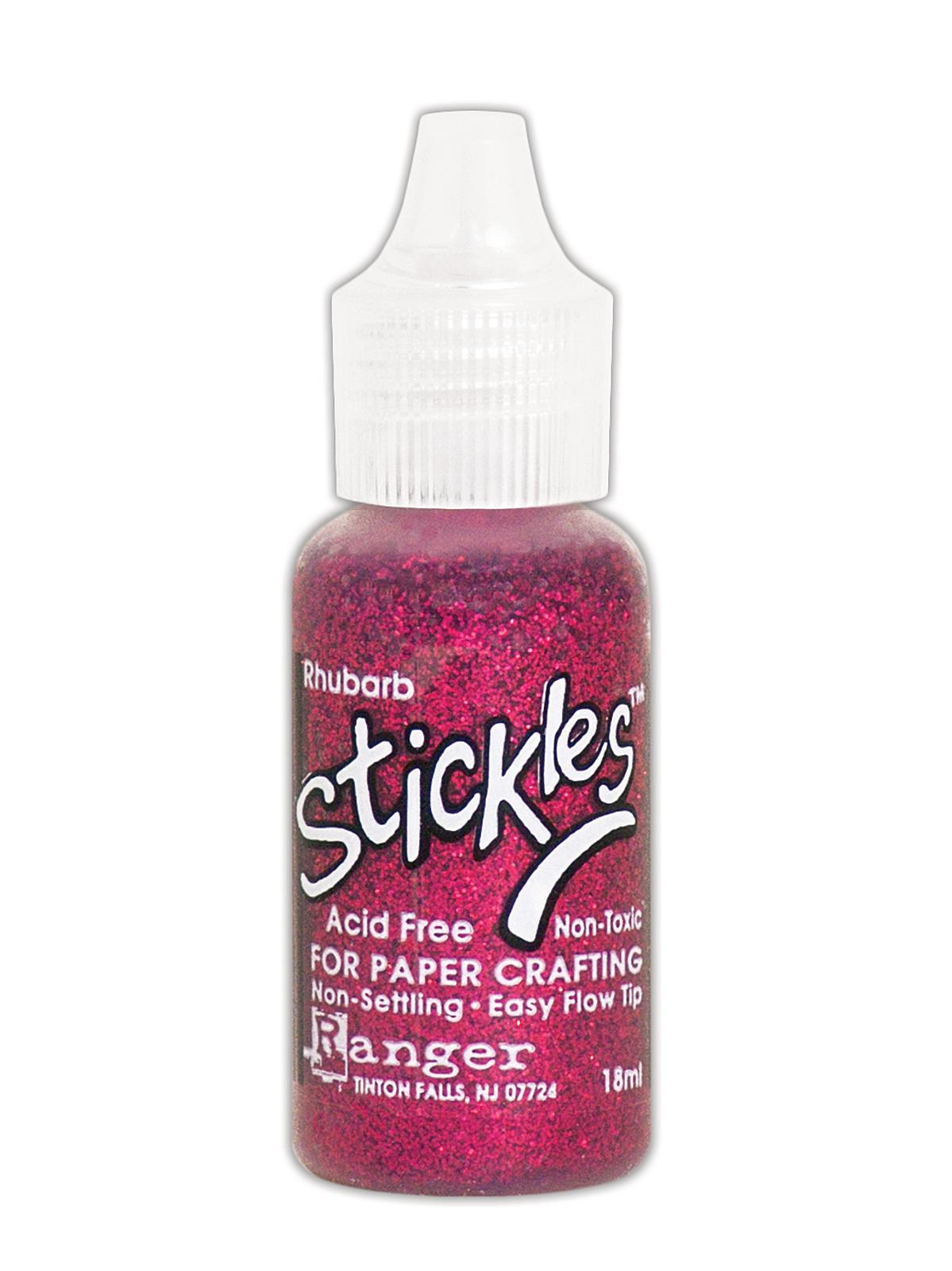 Stickles Glitter Glue rhubarb 0.5 oz. bottle