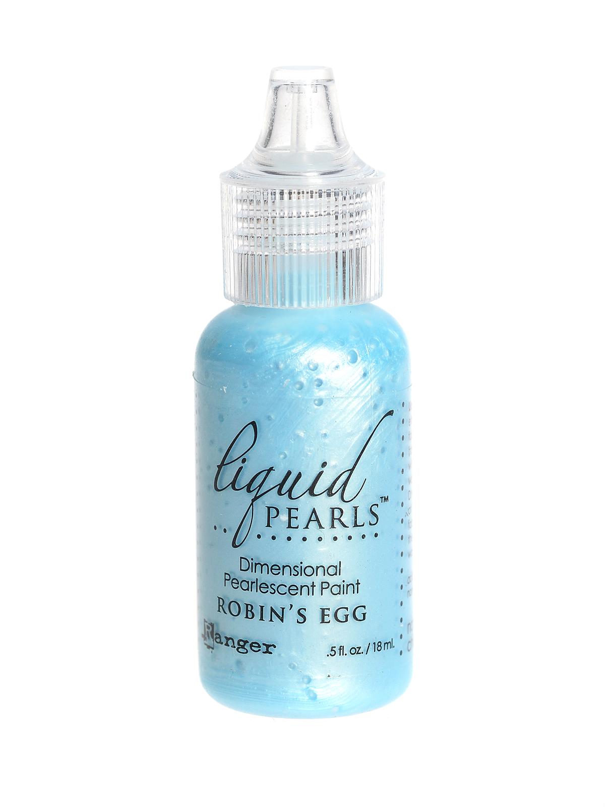 Liquid Pearls Pearlescent Paint robin's egg 0.5 oz. bottle