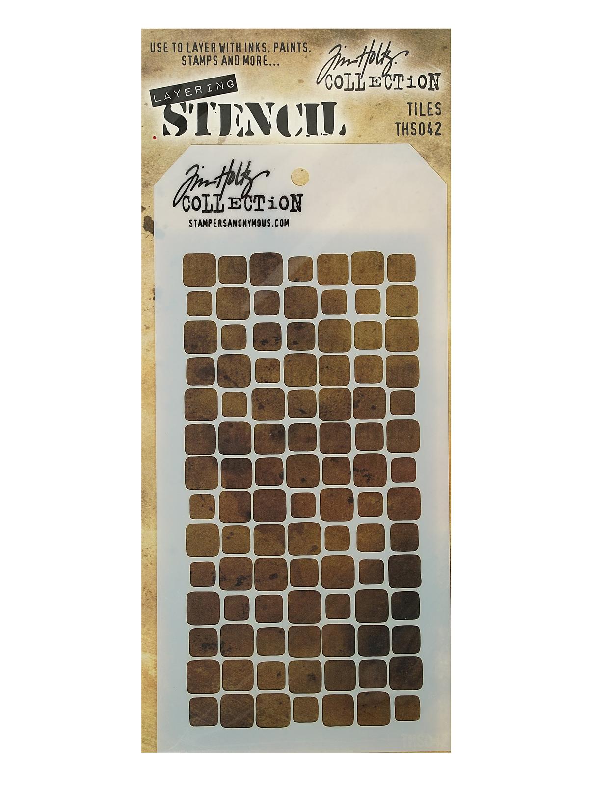 Tim Holtz Layering Stencils 4 1 8 In. X 8 1 2 In. Tiles