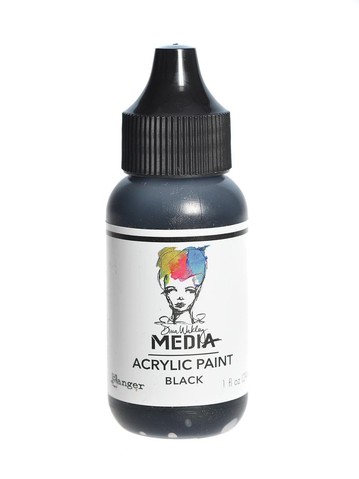 Dina Wakley Media Heavy Body Acrylic Paints 1 oz. bottle black