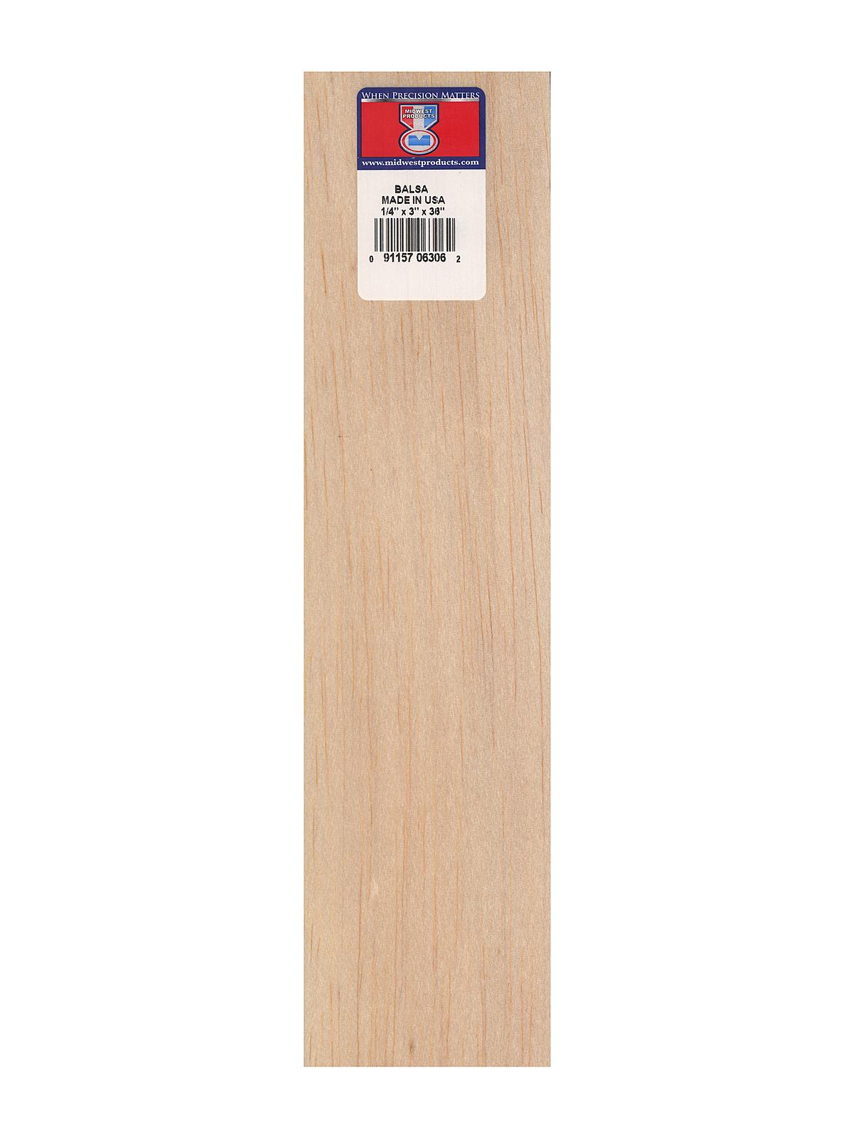 Balsa Sheets 1 4 in. 3 in. x 36 in.