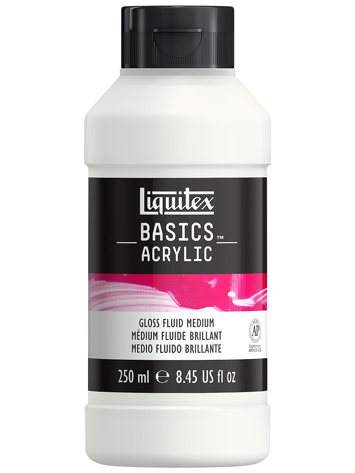 Basics Mediums & Varnishes Gloss Fluid Medium 8.5 Oz. Bottle