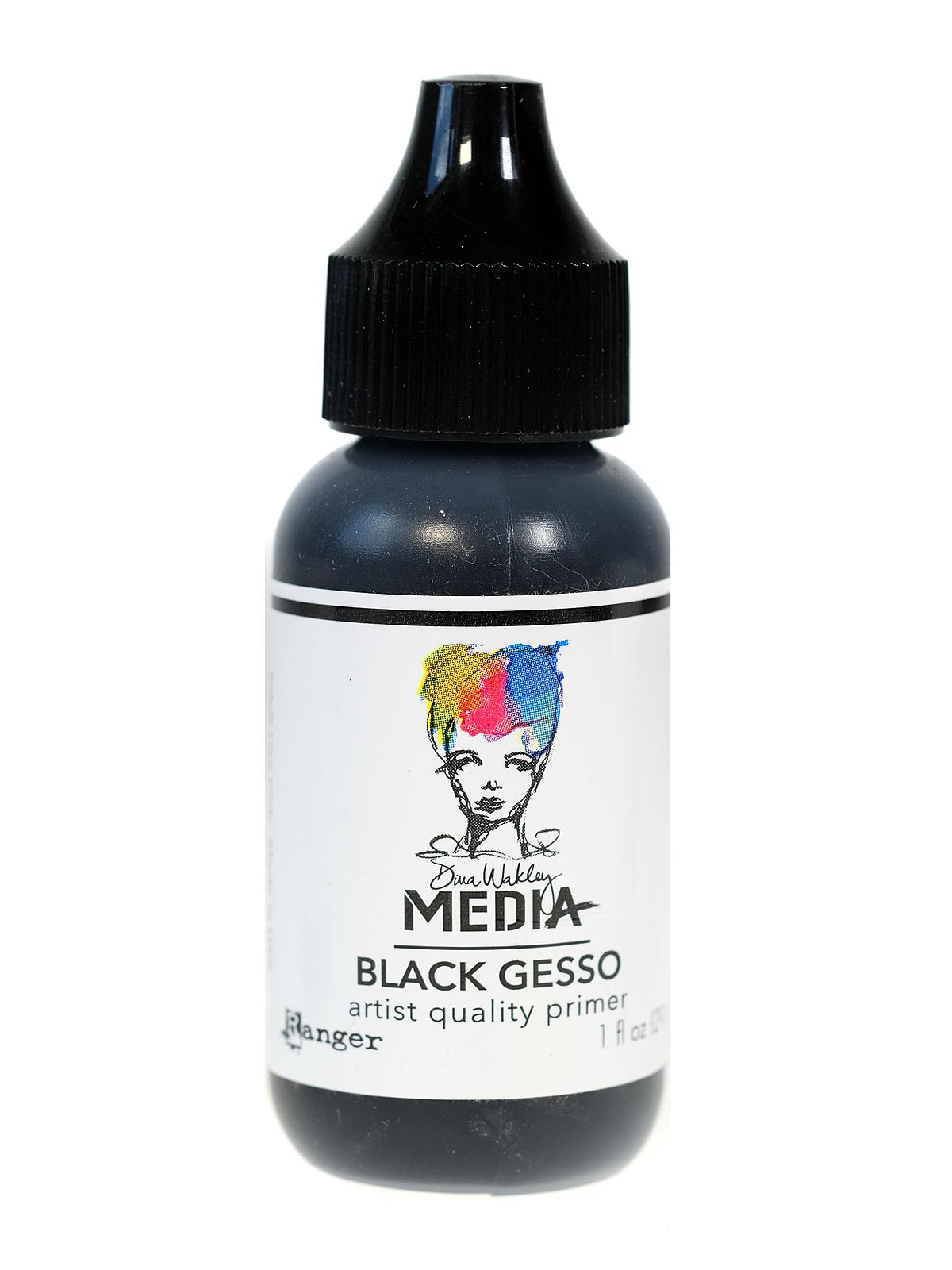 Dina Wakley Media Gesso 1 oz. bottle black