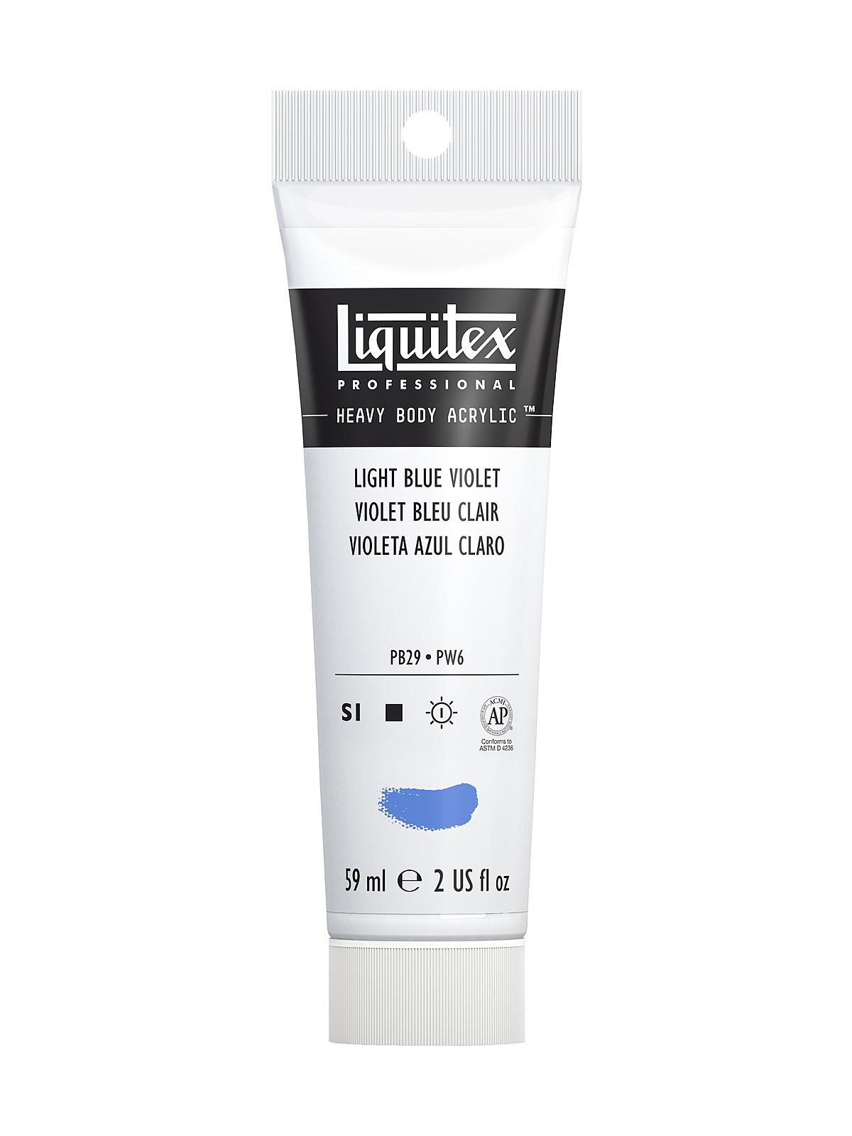 Heavy Body Professional Artist Acrylic Colors light blue violet 2 oz.
