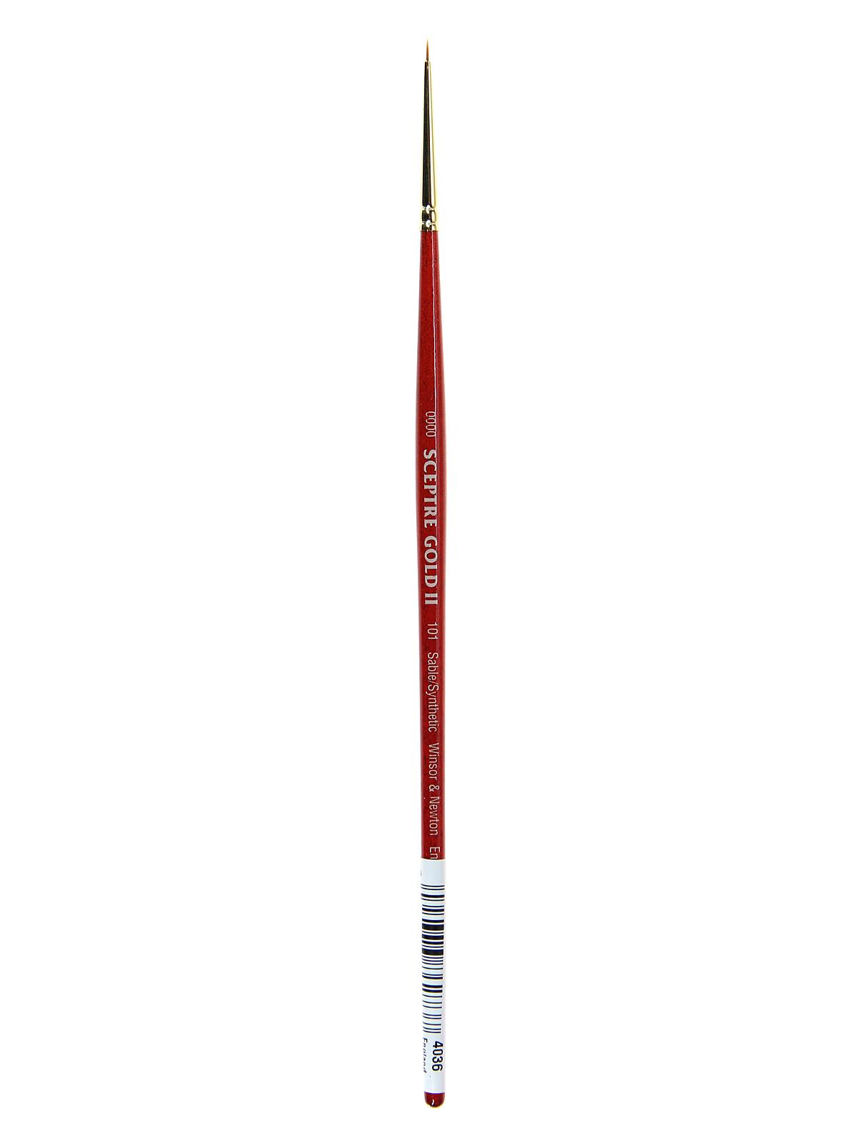 Sceptre Gold II Short Handled Brushes 4 0 round 101