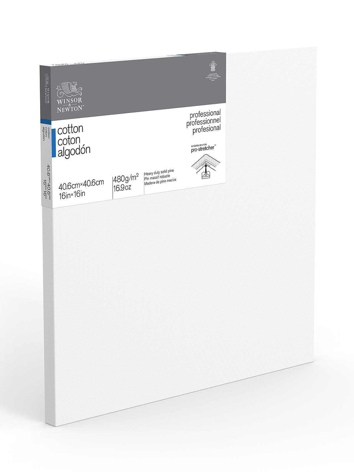 Professional Cotton Stretched Canvas Traditional 16 in. x 16 in.